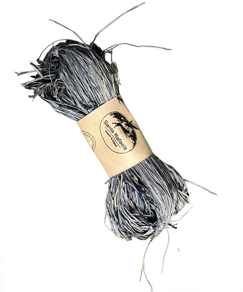 Rafia Color Gris Azulado