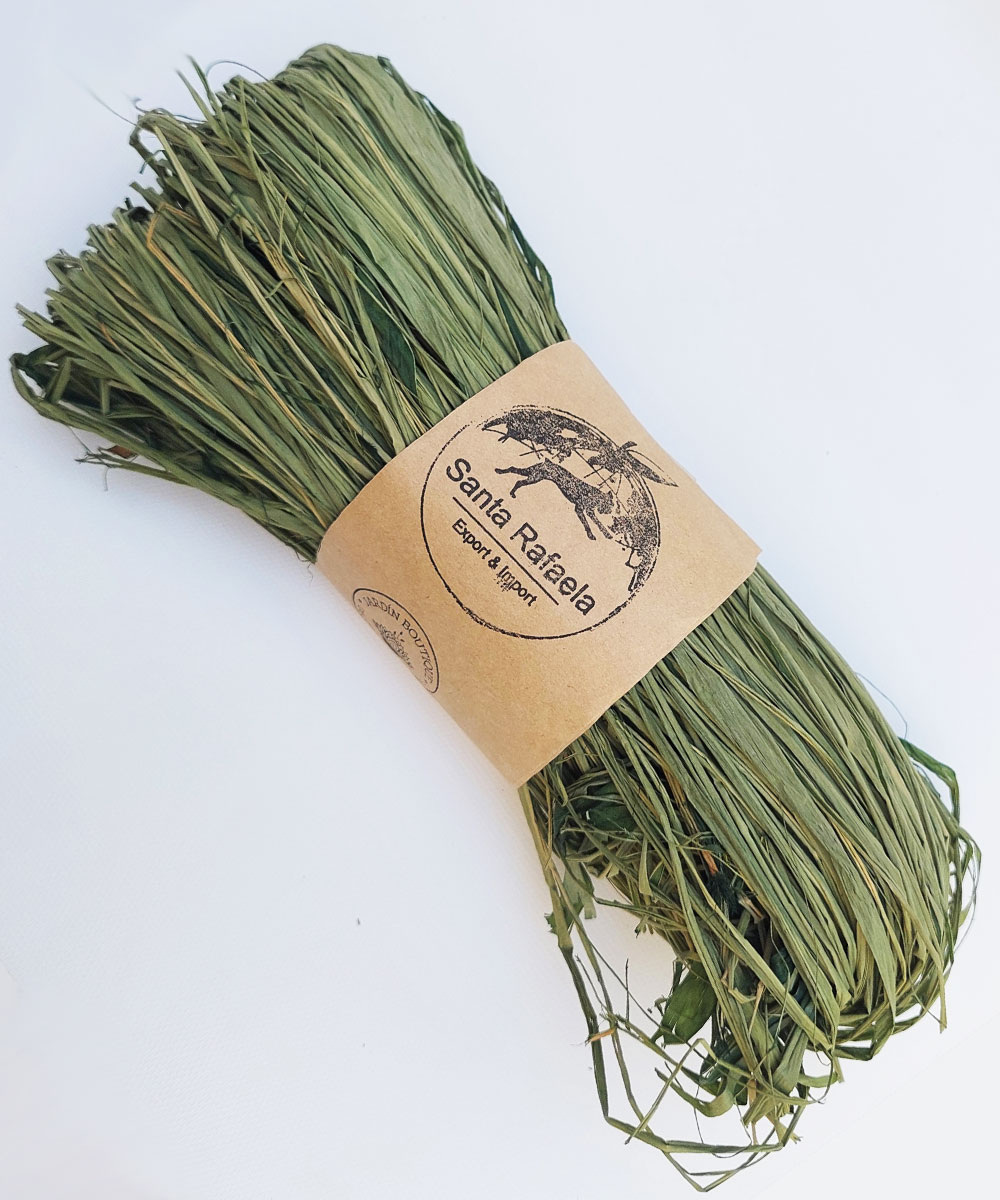 Rafia Color Verde Alga