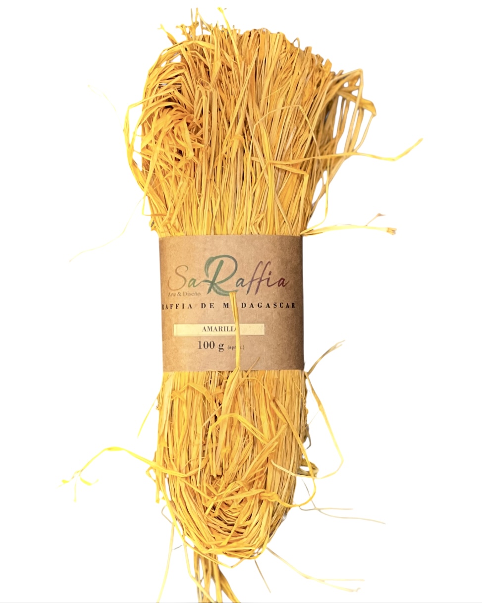 Rafia Color Amarillo