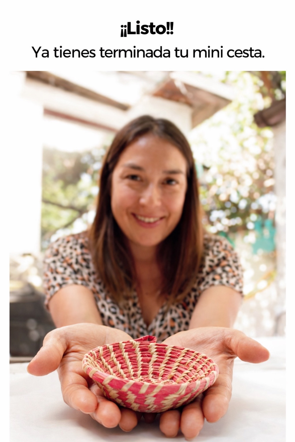 Manual práctico de Raffia Técnica ADUJA para tejer una Mini Cesta